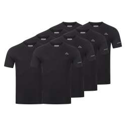 KAPPA Männer T-Shirt 8er Set Beauty Black