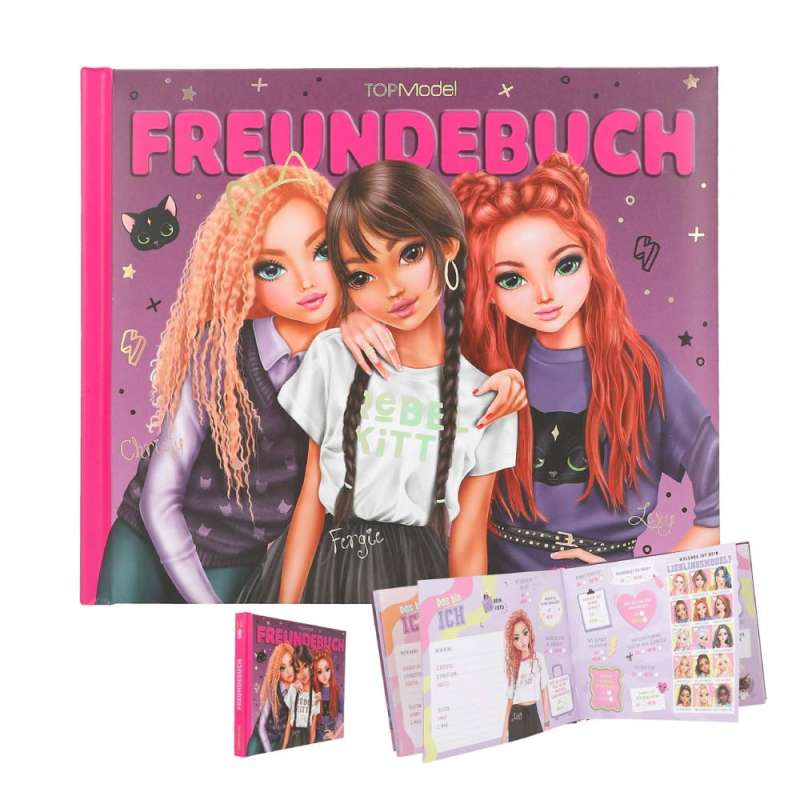 TOPModel Freundebuch Motiv 2 REBEL KITTY