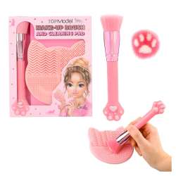 TOPModel Make-Up Pinsel & Reinigungsmatte Set BEAUTY and ME