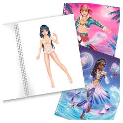 Create your TOPModel - Malbuch mit Stickern Fantasy - Beispiel
