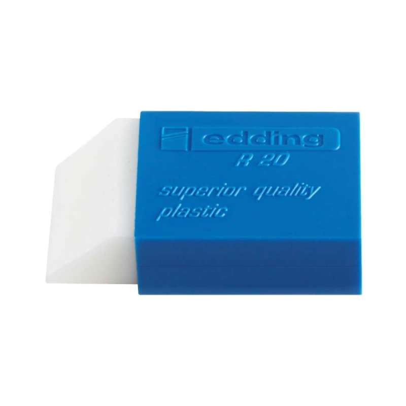 EDDING Radiergummi DR20, R20 und 2er-Set für Blei und Tinte - Blei