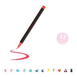 LEGAMI Brush Markers Set - 12 Stück Einzelstift