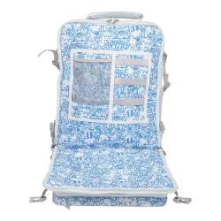 KATTBJÖRN Schulrucksack Classic Eat My Style Vordertasche Innenansicht blaues Design
