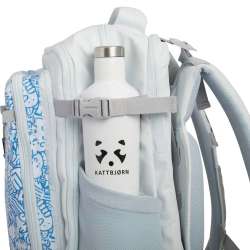 KATTBJÖRN Schulrucksack Classic Eat My Style seitlich mit Trinkflasche