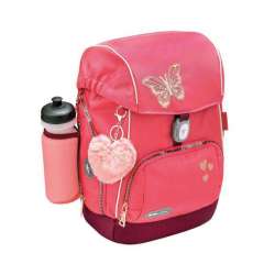 BELMIL Schulranzen COMFY PLUS Set 5 tlg - Coral mit Trinkflasche