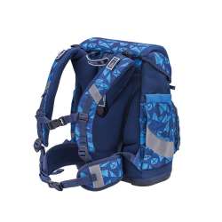 BELMIL Schulranzen SMARTY PLUS Set 5tlg -Glacier Blue seitliche Rückansicht