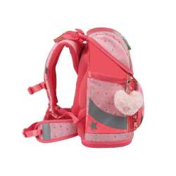 BELMIL Schulranzen SMARTY PLUS Set 5 tlg - Rose Quartz seitlich