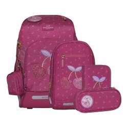 BECKMANN Schulranzen Active Air FLX 6 tlg - Cherry