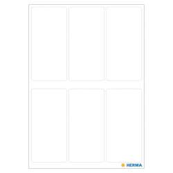 HERMA Etiketten permanent weiß 26x54mm, 42 Stück, weiß kleben
