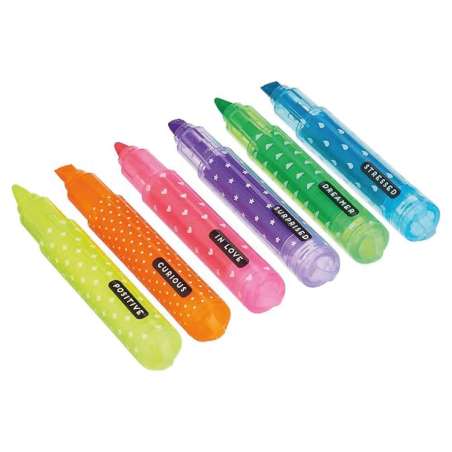 LEGAMI Mini-Textmarker 6er Set Neon-Teddy‘s Mood