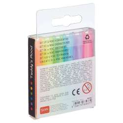 LEGAMI Mini-Textmarker 6er Set Neon-Teddy‘s Mood Verpackung hinten