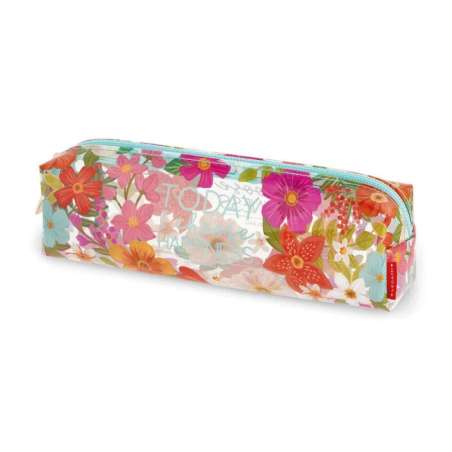 LEGAMI Federmäppchen transparent Happy Flowers