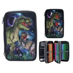 Dino World 3 Fach Federmäppchen LED GALAXY Sortiment