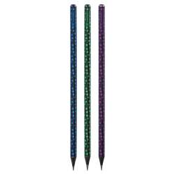 BRUNNEN Bleistift Diamonds schwarz mit violett, blau, grün