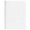 BRUNNEN Collegeblock Vivendi Premium Vivendi | A4, Lineatur 7, 40 Blatt, rot kariert