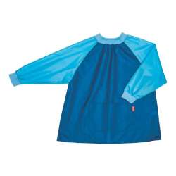 BRUNNEN Kinderschürze mit Ärmeln Gesamtansicht blau