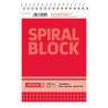 BRUNNEN Spiralblock A6, kariert, 50 Blatt, rot
