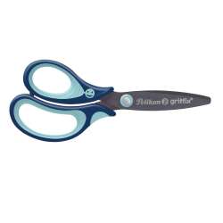 PELIKAN Schulschere griffix® blau Linkshändermodell rund 14cm geschlossen