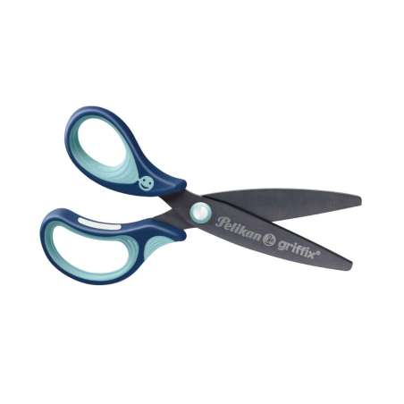 PELIKAN Schulschere griffix® blau Linkshändermodell rund 14cm