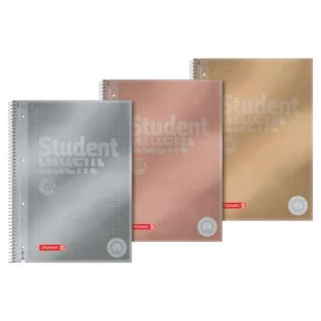 Brunnen Premium Student Metallic A4 80 Blatt sortiert