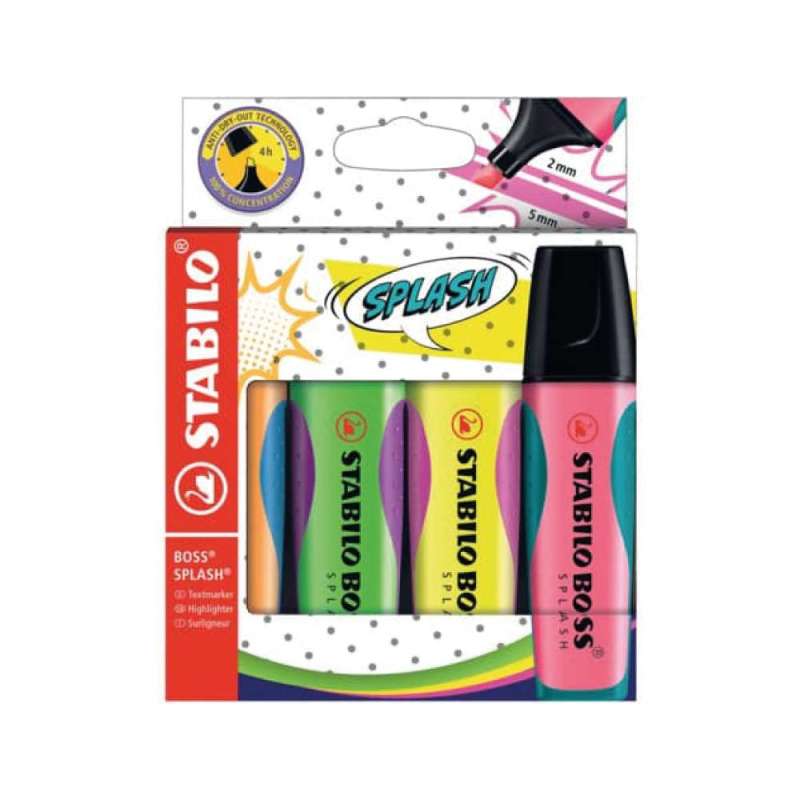STABILO BOSS MINI Splash 4er Set