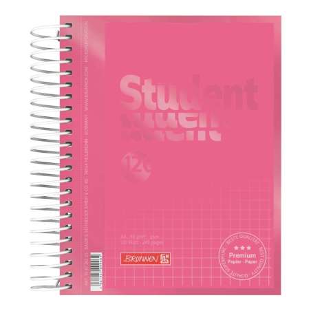 BRUNNEN Collegeblock | 120 Blatt, A6, kariert Tulip Vorderseite