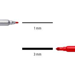 STAEDTLER Filzstifte Doppelfasermaler Noris Club - Mienenbreite