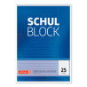 BRUNNEN Schulblock Rand gelocht A4 Lineatur 25 liniert