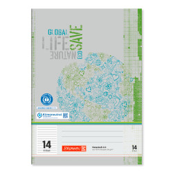 BRUNNEN Notenheft A4 Recycling - 8 Blatt Lineatur 14