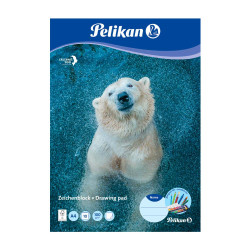 PELIKAN Zeichenblock DIN A4 10 Blatt Motive Eisbär
