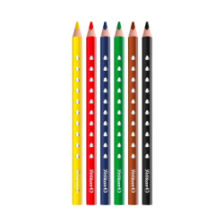 PELIKAN Buntstifte SILVERINO - dreikant dick 6er Set alle Farben