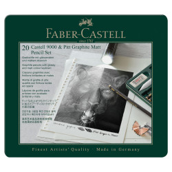 FABER-CASTELL Bleistift 9000 2x 8er Set CASTELL 9000 & PITT