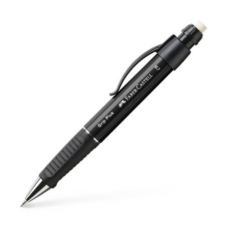 FABER-CASTELL Druckbleistift Grip Plus metallic schwarz
