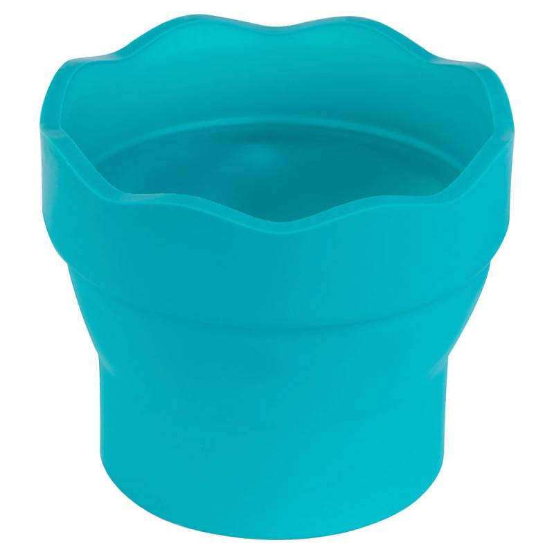 FABER-CASTELL Wasserbecher Clic and Go türkis aufgestellt