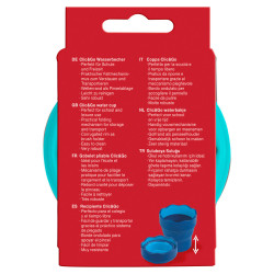 FABER-CASTELL Wasserbecher Clic and Go türkis hinten