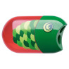 FABER-CASTELL Doppelanspitzer + Radierer Fisch offen