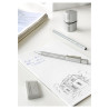 FABER-CASTELL Spitzdose dreifach Grip 2001 silber Deko