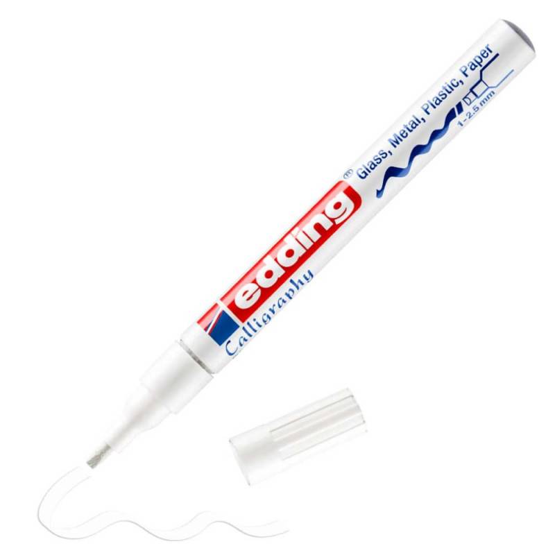 EDDING Calligraphy Marker weiß 1 - 2,5 mm