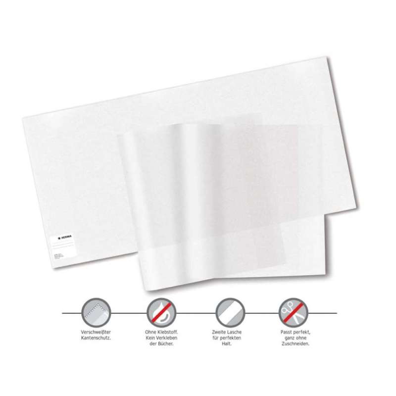 HERMA Buchschoner - verschiedene Formate 210x380 Angaben